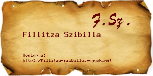 Fillitza Szibilla névjegykártya